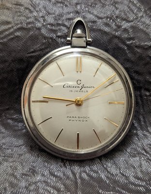 【藏品釋出】 罕見停產1960年代星辰《Citizen》手上鍊機械懷錶