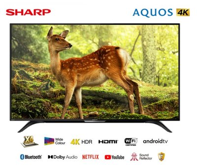 【4T-C50CK1X】SHARP 夏普 50吋 4K Android TV  智慧連網 液晶電視 夏普獨家調色技術