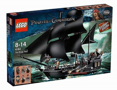 全館免運 LEGO樂高4184加勒比海盜船長杰克黑珍珠號大帆船拼插積木玩具 可開發票