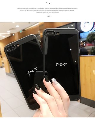 iphone手機殼i6splus手機殼情侶光面手機殼iPhone7/7plus全包軟殼~粉紅豬小兔~i8plus
