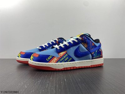 Nike Dunk Low 時尚 耐磨 防滑 百搭 藍紅 低筒 運動 滑板鞋 DH4966-446 男女款