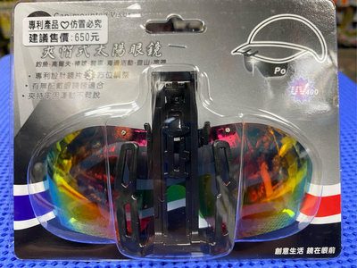 (桃園建利釣具)ZAP 602P夾帽式太陽眼鏡 偏光鏡 浮標顯色