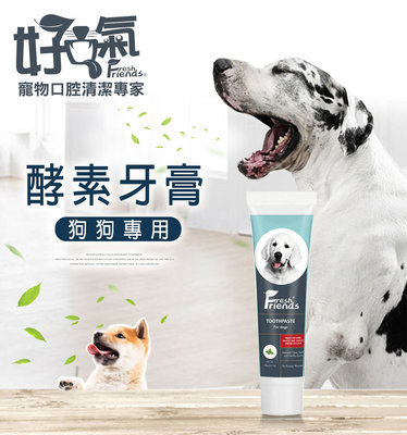 SNOW的家【訂購】好口氣 Fresh Friends 犬用酵素牙膏(薄荷口味) 90g (13690136