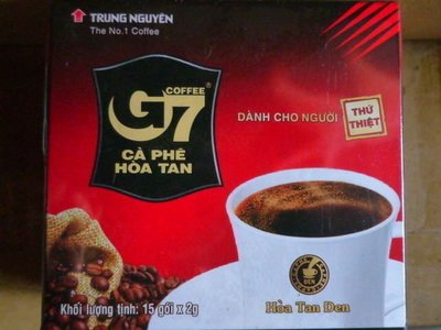 祐霖企業 越南G7咖啡  黑咖啡*24/箱