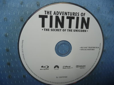 [無殼光碟]KU  丁丁歷險記  The Adventures of Tin Tin 藍光光碟電影 1片裝