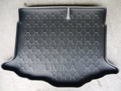 【吉特汽車百貨】台灣製 周邊加高型 日產 08年 LIVINA 1.6 5人 專用防水托盤 密合度高 防水材質 後廂墊