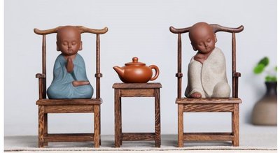 【Art in THE】紅木微型家具椅子 雞翅木官帽椅 仿古明清微型家具 木雕工藝品擺件 收藏裝飾珍玩 送禮贈品