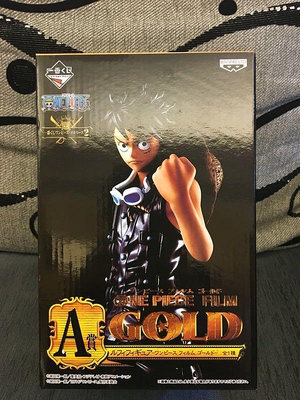 ￼海賊王 現貨 一番賞 A賞 蒙其·D· 魯夫 GOLD 金賞 電影版 日本限定 回憶2 海賊王 one price 出清