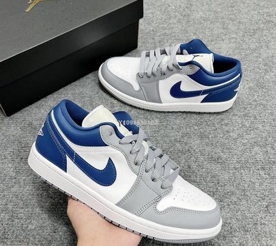 【代購】Nike Air Jordan 1 Low 白灰藍 籃球鞋 DC0774-042