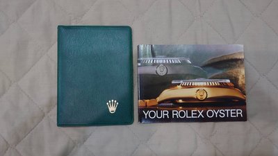 ROLEX 勞力士 1985年 原裝 老配件 老保單套 保單夾 年曆卡夾 85年手冊說明書 實物拍照如圖
