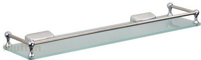 『MUFFEN沐雰衛浴』YC-627-70 銅柱不鏽鋼護欄玻璃平台 置物平台架 金屬護欄、噴砂 70cm 衛浴室配件