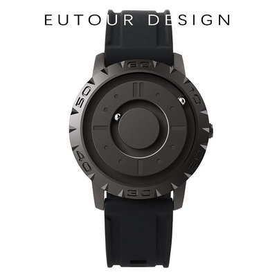 EUTOUR磁力滾珠男士個性創意手表潮黑科技炫酷概念無邊框設計手表e030