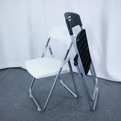 塑料折疊椅子培訓椅靠背椅可折疊會議辦公椅家用電腦折椅便攜凳子jpyx
