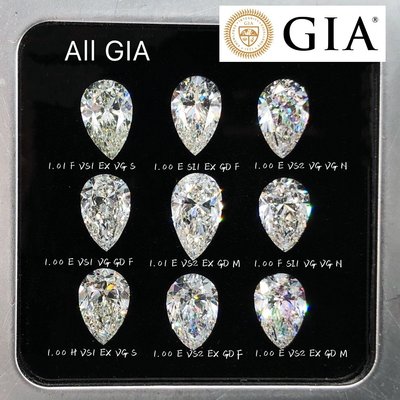 【台北周先生】GIA鑽石 結婚鑽戒最低價 天然白色真鑽 D-color VVS2 1克拉 水滴 市場最低價 可金工18K