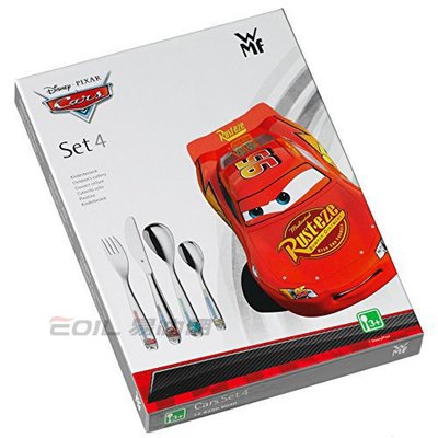 【易油網】【缺貨】WMF car's 刀叉湯匙組 4件組 兒童餐具 車子圖案 #12.8260.6040