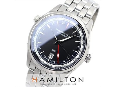 HAMILTON 漢米爾頓 手錶 Jazzmaster GMT 42mm 第二時區 機械錶 男錶 H32695131