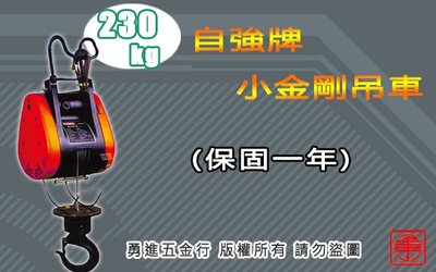 (含稅) 自強牌230KG 鋼索4mm*45米 台灣製造 電動吊車 小金鋼吊車 高樓小吊車 吊磚機 捲揚機 小金剛
