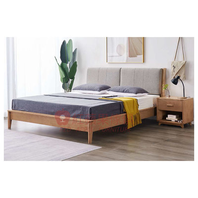 [紅蘋果傢俱] 實木家具 梣木系列 SMK-W31 床 床架 雙人床 實木床架 梣木床架 全實木 臥房