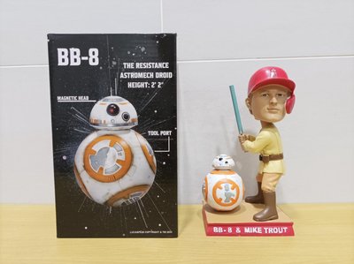 MLB 天使隊 Mike Trout 楚奧特 鱒魚公仔 Star Wars 星際大戰 天行者 美版 正版 限量 BB-8