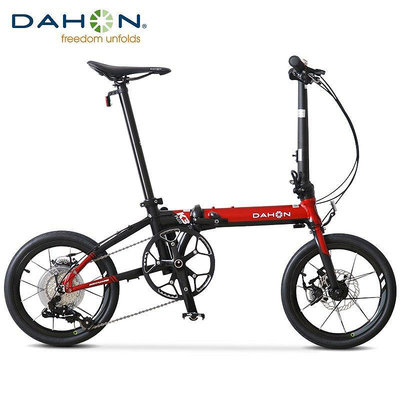【熱賣下殺價】自行車dahon大行K3plus16寸迷你超輕變速碟剎折疊自行車成人男女式單車
