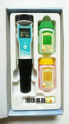 酸鹼度測定計 PH酸鹼計 PH酸鹼測試器PH meter EZDO 防水筆型 PH6011A 水質檢測 頂雄儀器(台製)