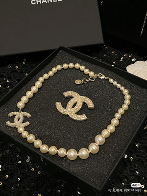 chanel香奈兒百年紀念珍珠項鍊雙c珍珠項鍊百周年現貨