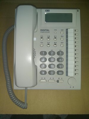 DT-8850D(白色) 萬國牌系統專用12鍵顯示型話機