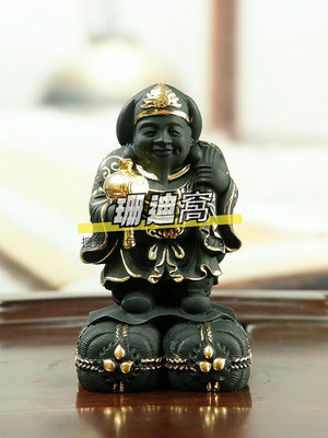 佛像黃楊木雕擺件創意大黑天佛門護法神七福神財神送禮工藝品供奉佛像