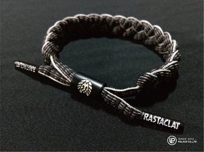 PALACE 美牌專賣 RASTACLAT Shoelace Bracelet 美國加州衝浪品牌 黑灰蛇紋
