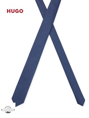 新款HUGO BOSS雨果博斯男士春夏新款微型層疊徽標提花領帶