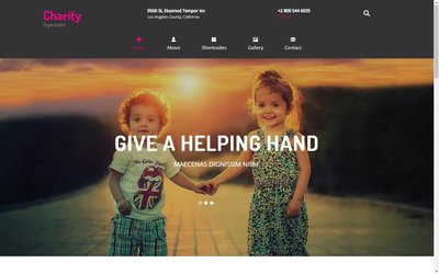 Charity a charity Category 響應式網頁模板、HTML5+CSS3、網頁特效  #02035A