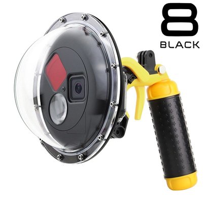 現貨相機配件單眼配件跨境新品gopro配件 gopro8水面罩濾鏡防水分水鏡魚眼球面浮潛面罩