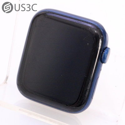 【US3C-高雄店】【一元起標】台灣公司貨 Apple Watch 6 44mm GPS版 藍色 鋁合金錶殼 蘋果手錶 智能穿戴 智慧型手錶 智能手錶