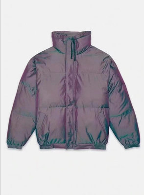 現貨Essentials紫色炫彩3M反光棉服外套