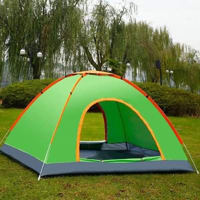 【熱賣精選】戶外帳篷2秒全自動速開 2人3-4人露營野營雙人野外免搭建沙灘套裝