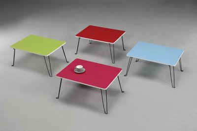 生活大發現-- 台灣製 60*60休閒桌 可收納不佔空間 6色可選KD600