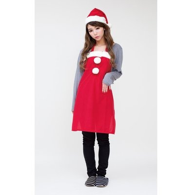 【beibai不錯買】派對 道具 變裝 服裝 日本進口 聖誕節 高質感聖誕圍裙