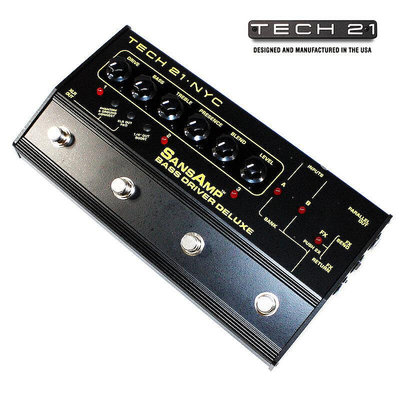 易匯空間 【新品樂器】TECH21 Sansamp BASS Driver Deluxe貝斯單塊效果器音箱模擬DI盒YY1017