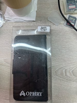 韓國製IPhone 7 &amp; 8 Plus磁鐵扣手機皮套黑色