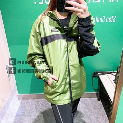 【豬豬老闆】ADIDAS ORIGINALS R.Y.V. 綠色 風衣 連帽 外套 休閒 運動 男款 GJ6741