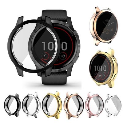 佳明Garmin Venu 2/2S智慧手錶保護殼 佳明Vivoactive 4S/4手錶保護套 全包電鍍手錶殼