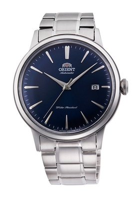 [時間達人]可議ORIENT 東方錶 DATEⅡ系列 機械錶 鋼帶款 藍色 RA-AC0007L 簍空 凸面 原廠公司貨