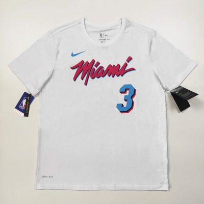 2021夏季新款邁阿密熱火韋德南海岸城市限定籃球運動寬松T恤短袖