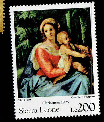 宗教藝術類-獅子山共和國郵票-1995年-聖誕節紀念-1V(不提前結標)