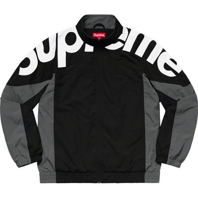 supreme week1 Shoulder Logo Track Jacket 黑M | Yahoo奇摩拍賣