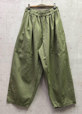 SCOUT時尚休閒大口袋綠色寛褲