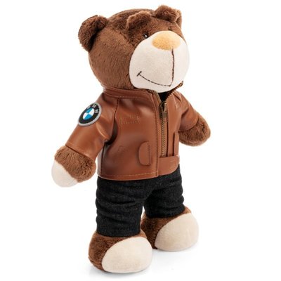 【熱賣精選】BMW寶馬熊4S店毛絨小熊公仔禮品可愛摩旅摩托車尾箱小熊玩偶裝飾