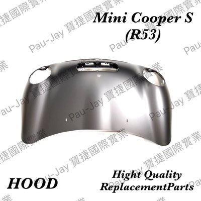 ※寶捷國際※【MI417754B】Mini Cooper S R53 OE款 引擎蓋 41617064754