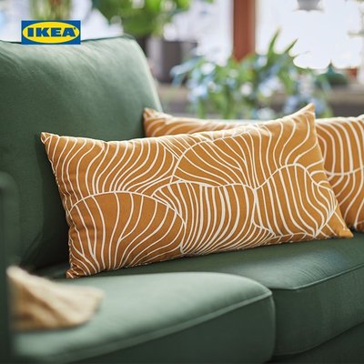 ~甄選百貨現貨 IKEA宜家SVAMPMAL斯旺浦莫靠墊沙發客廳腰靠辦公室午睡神器沙發墊-