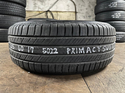 新車落地中古輪胎 二手胎 米其林輪胎 PRIMACY SUV+ 215/60-17 22年50週 深度約7.4MM 只有1條